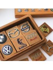 Мемори «Авто эмблемы» в деревянной коробочке купить