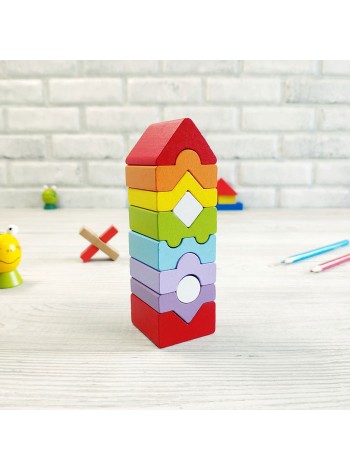 CUBIKA Игрушка сортер для малышей "Башня", 10 деталей купить