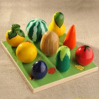 Развивающий набор Веселая Грядка - Овощи-фрукты, 9 предметов