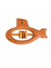 Деревянная Погремушка - грызунок Подводная лодка, купить