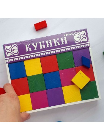 Кубики цветные томик 20 шт. купить