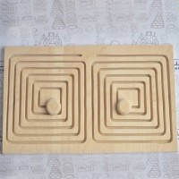 Межполушарная доска - деревянный лабиринт (квадрат)