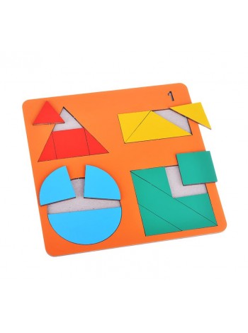 Геометрические головоломки для детей Веселая геометрия №1 купить