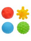Тактильные массажные мячики для ванной 4 штуки купить