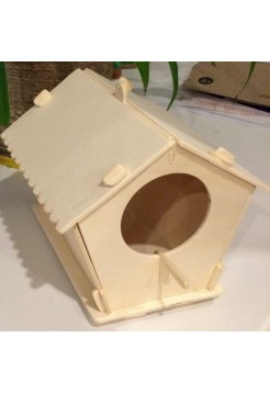 Сборная деревянная модель Домик для птиц (Скворечник для птиц)