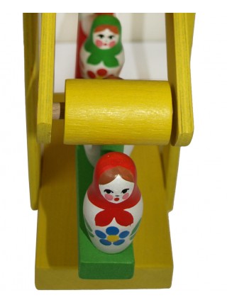 Деревянная игрушка Карусель  с матрешками, Климо C85