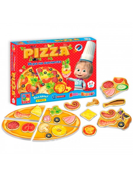 Игра магнитная Юный повар Пицца Vladi Toys 