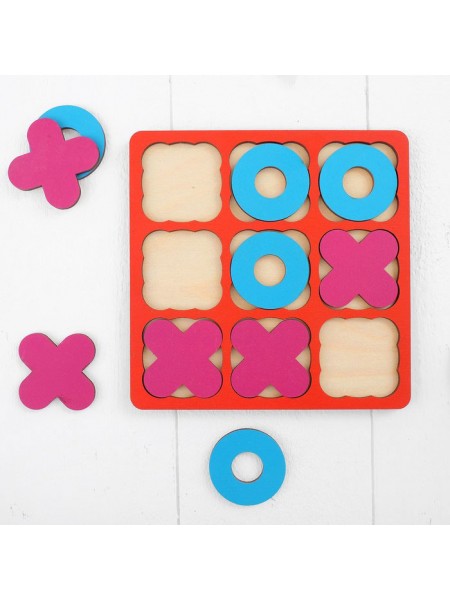 Рамка-вкладыш «Крестики - нолики», 10 элементов WoodLand Toys