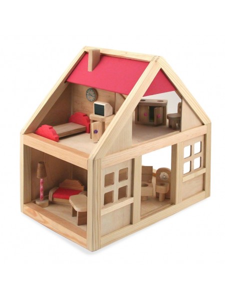 Кукольный домик с мебелью Дворики