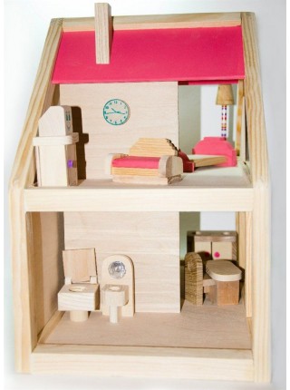 Кукольный домик с мебелью Дворики