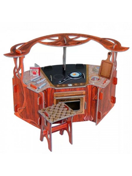 Сборная модель Умная Бумага Коллекционный набор мебели "Кухня"